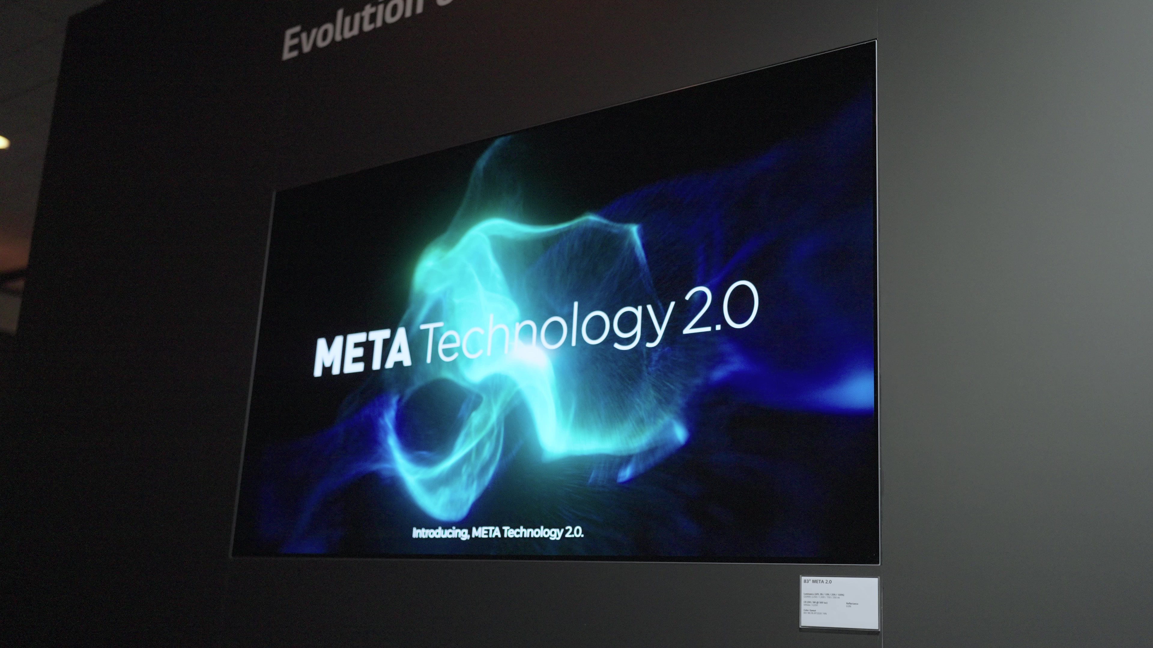 [CES 2024] 메타 테크놀로지 2.0이 적용된 83인치 OLED TV 패널 (1)