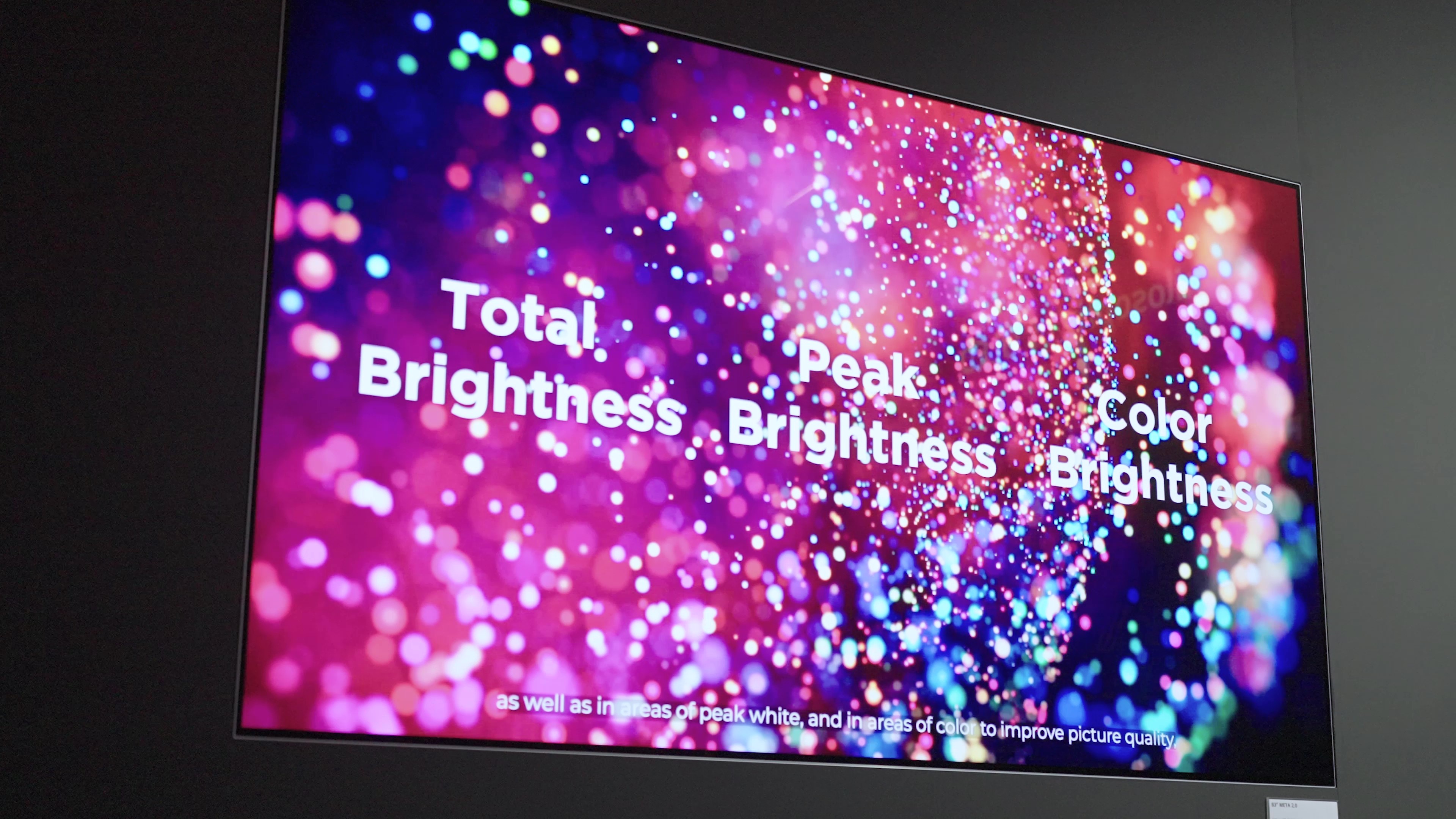 [CES 2024] 메타 테크놀로지 2.0이 적용된 83인치 OLED TV 패널 (2)