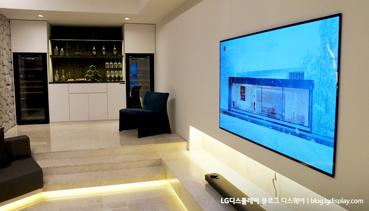 거실 인테리어의 완성, LG시그니처 OLED TV W