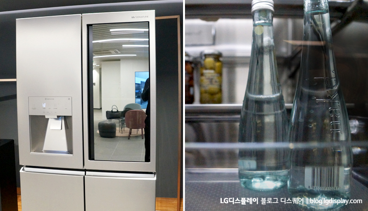똑똑, 세계 최초로 노크온 매직 스페이스를 탑재한 LG시그니처 냉장고