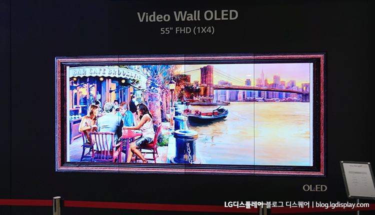 다양한 장소에서 활용 가능한 비디오 월 OLED