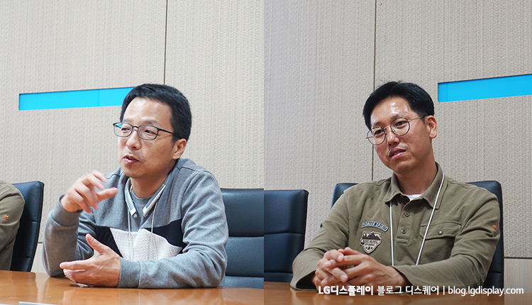  IR TDR 팀에 대해 이야기하는 김민화 팀장(좌)과 박춘호 책임(우)