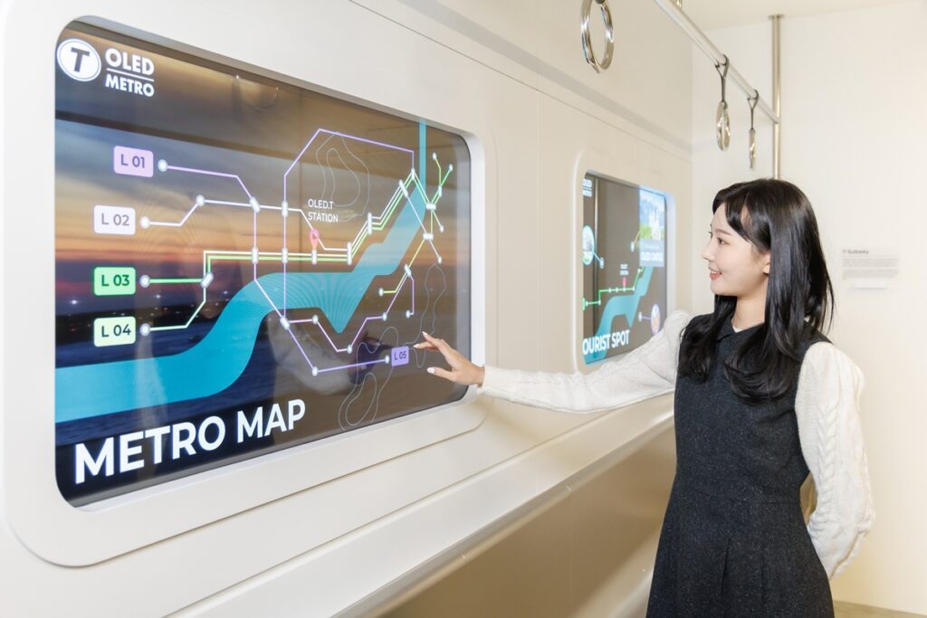 LG Display Equips Korea’s New High-Speed Underground Railway with Transparent OLEDs