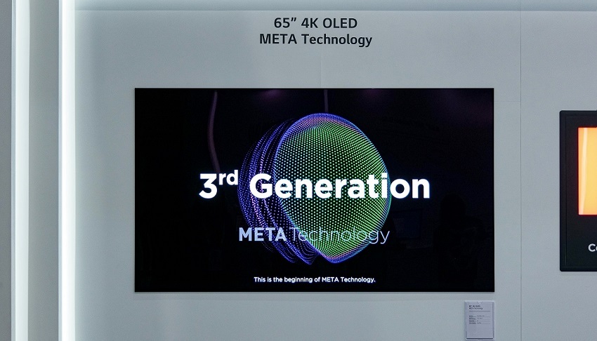 [SID 2023] META 테크놀로지가 적용된 65인치 4K OLED