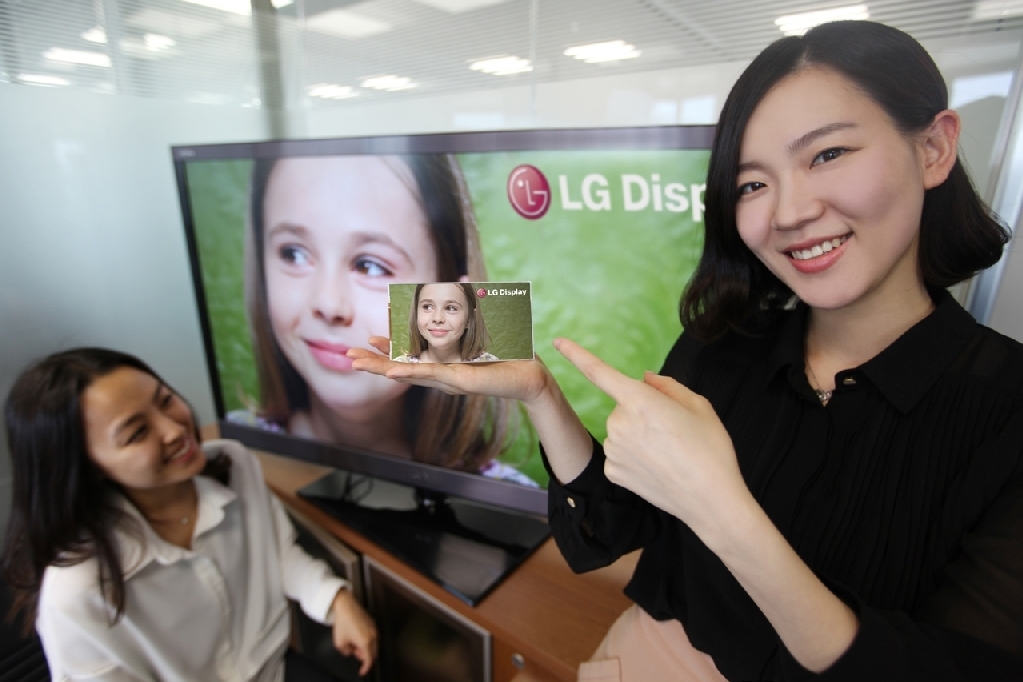 LG디스플레이, 세계 최초 스마트폰용 Full HD LCD 패널 개발