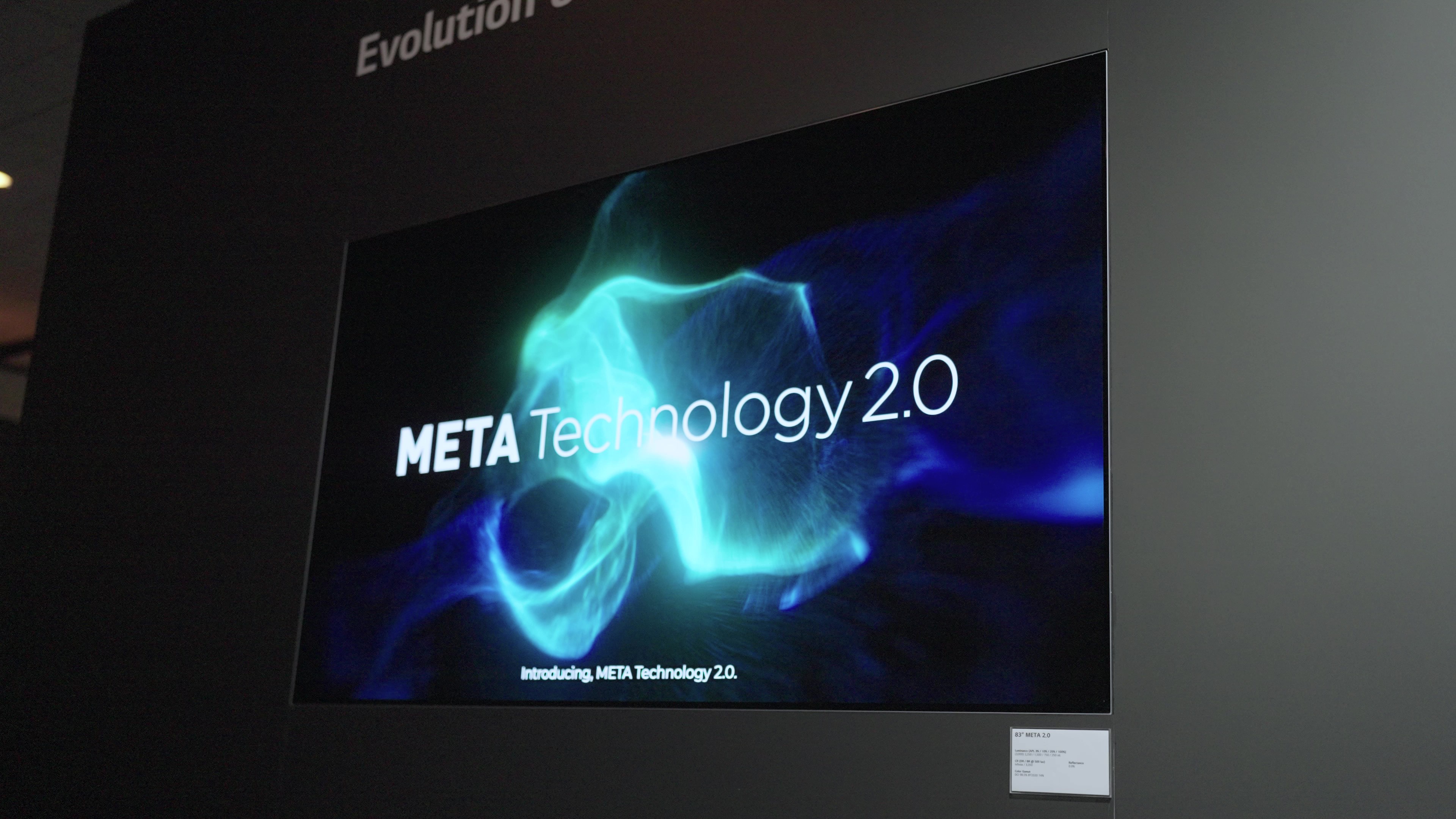 [CES 2024] 83" OLED TV Panel with META Technology 2.0 (1)